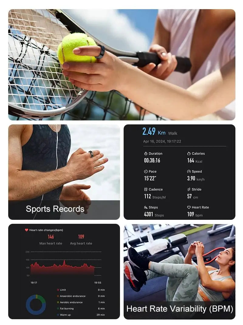 Bague connectée Smart Fitness-Uniora